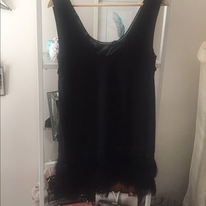 Banana Republic fringe bottom long-line tank